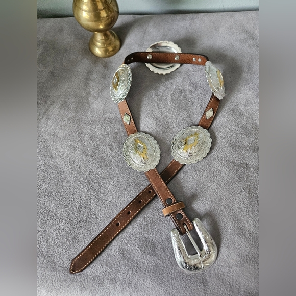 TONY LAMA Concho Belt! - Picture 5 of 10